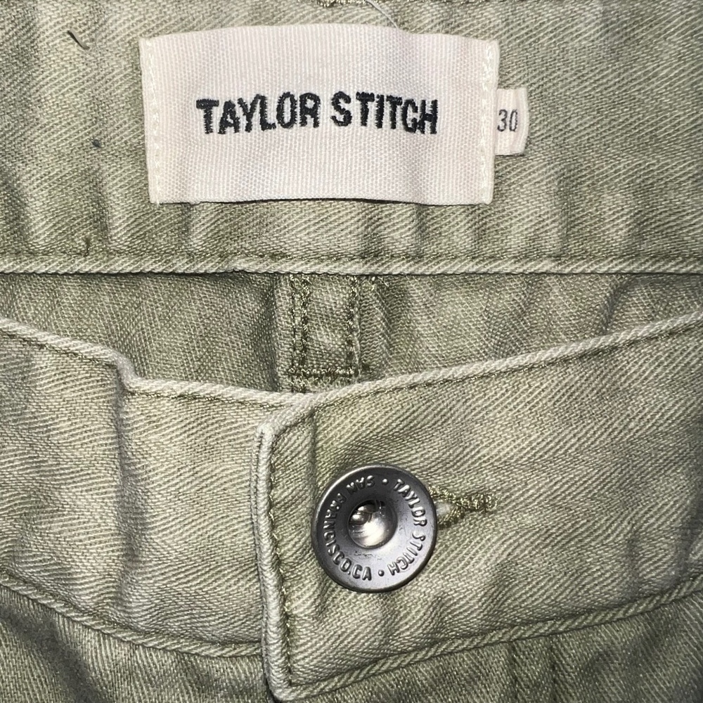 Taylor Stitch Camp Pant In Stone Chipped Canvas Men’s 30 Organic Cotton